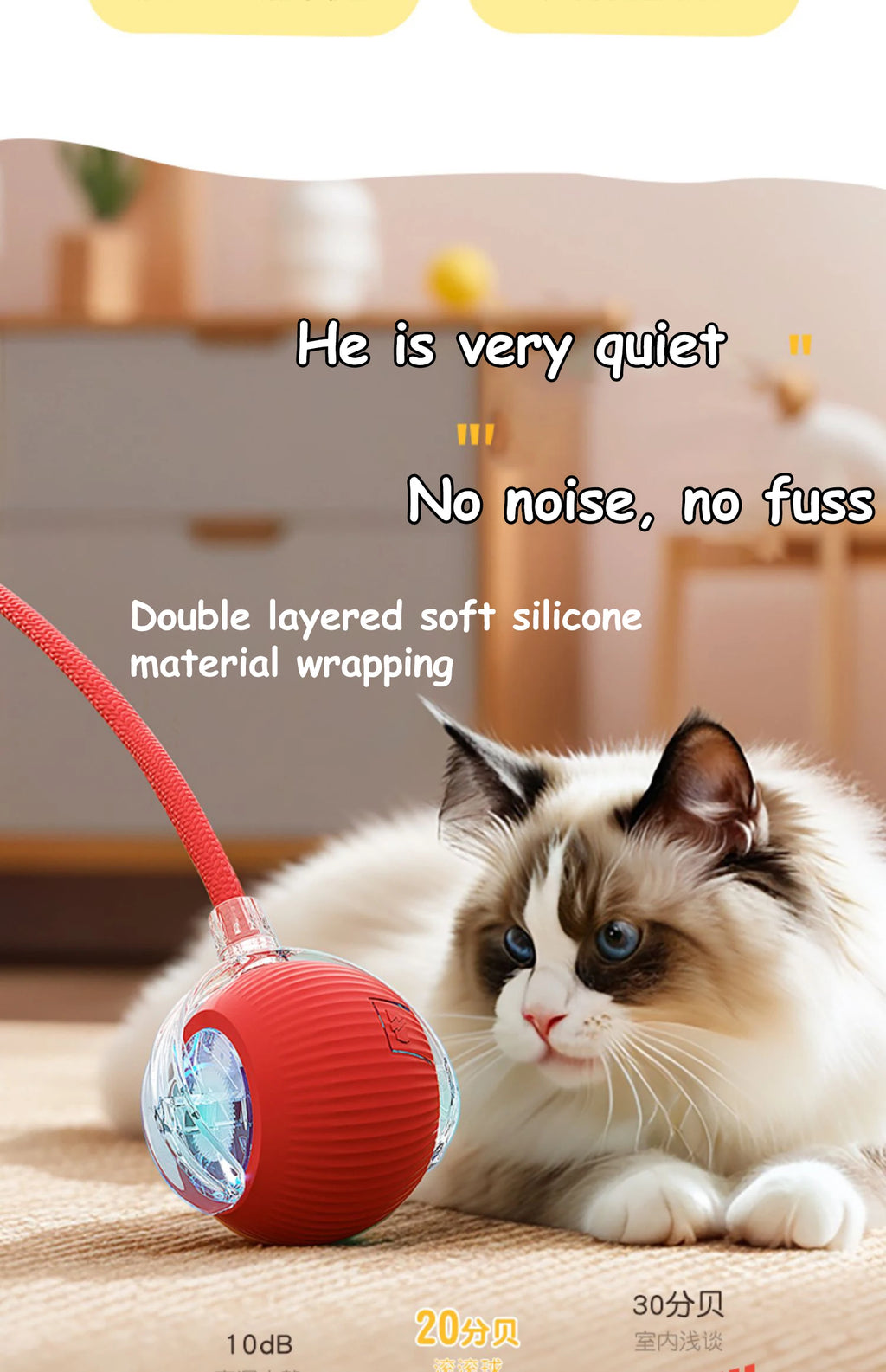 Balle Interactive Intelligente pour Chat