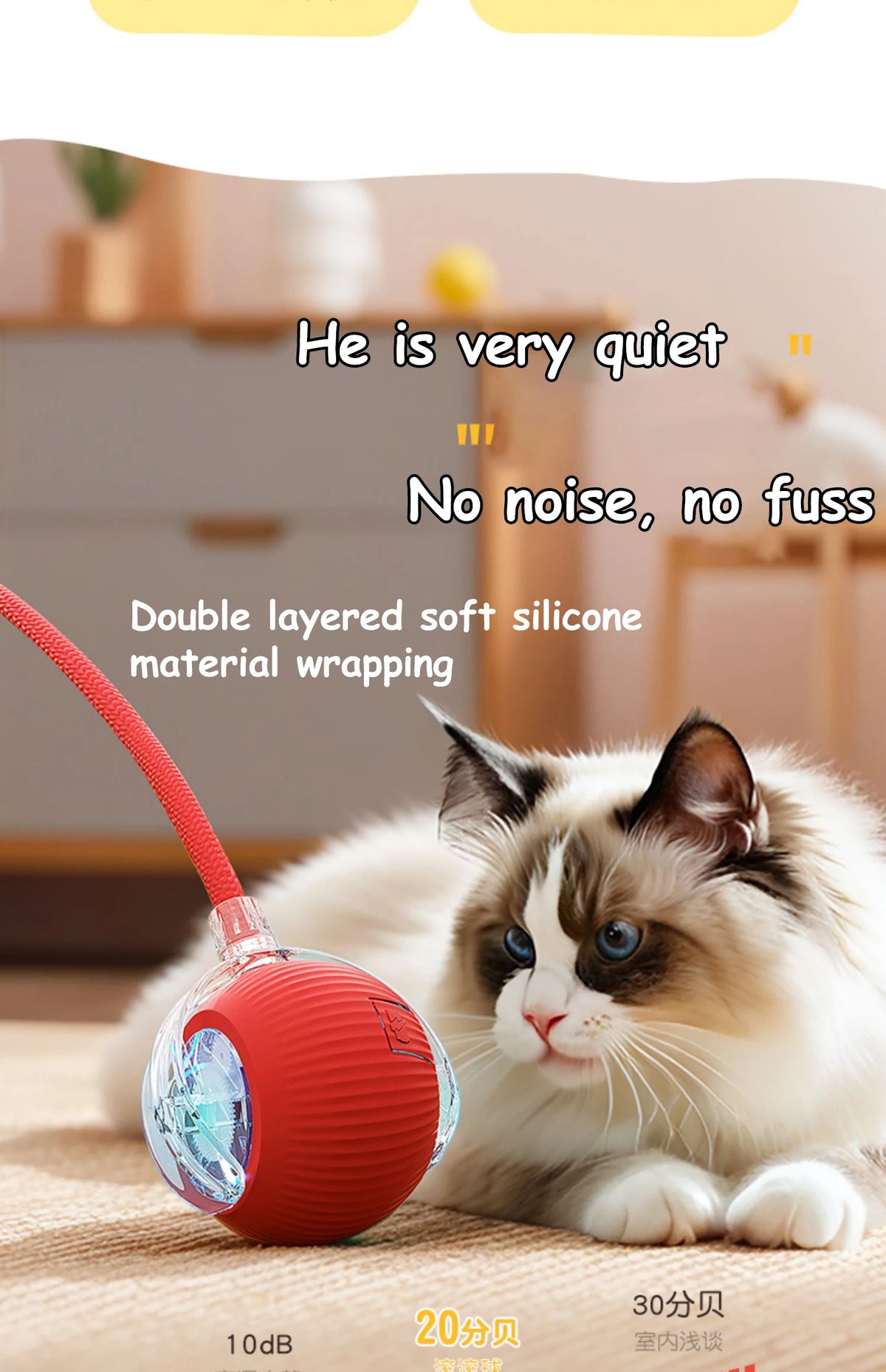 Balle Interactive Intelligente pour Chat