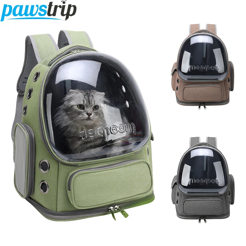 Sac à dos de transport transparent pour chat