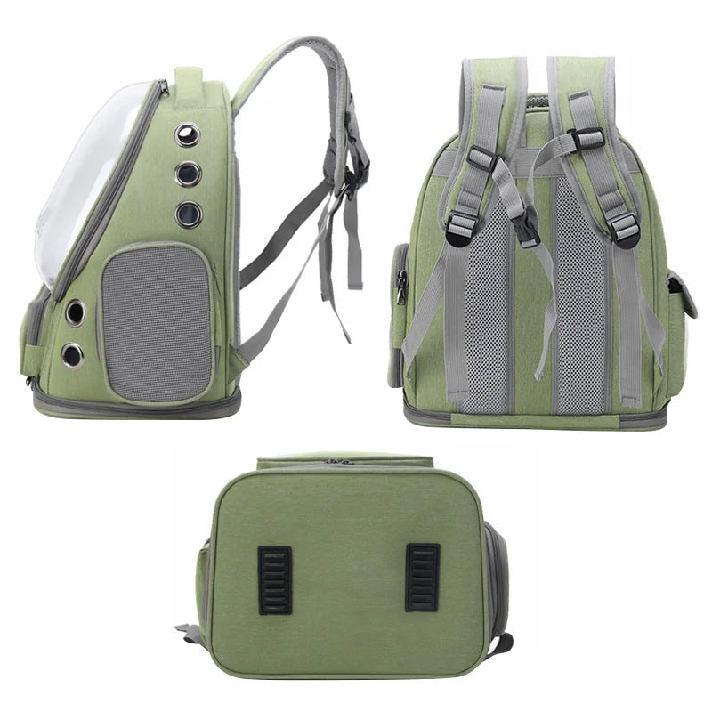 Sac à dos de transport transparent pour chat