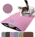 Tapis de récupération de litière pour chat à double couche